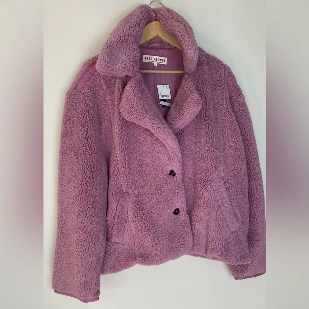 Free People Joplin Cozy Jacket Faux Fur - Picture 10 of 14